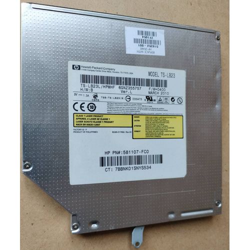 HP  TS-LB23L Blu ray Combo BD-ROM 8X- DVD/RW NOTEBOOK BLU-RAY SATA