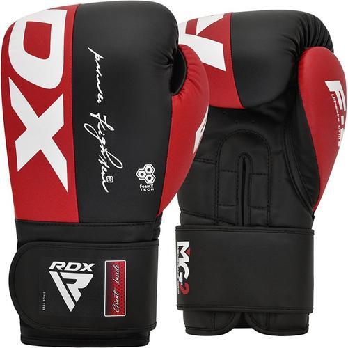 Rdx F4 Gants De Boxe Et D'entraã®Nement Avec Sangle Scratch Rouge 10oz Bgr-F4r-10oz