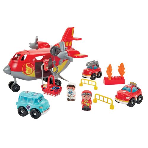 Ecoiffier Avion Cargo Pompiers - Abrick