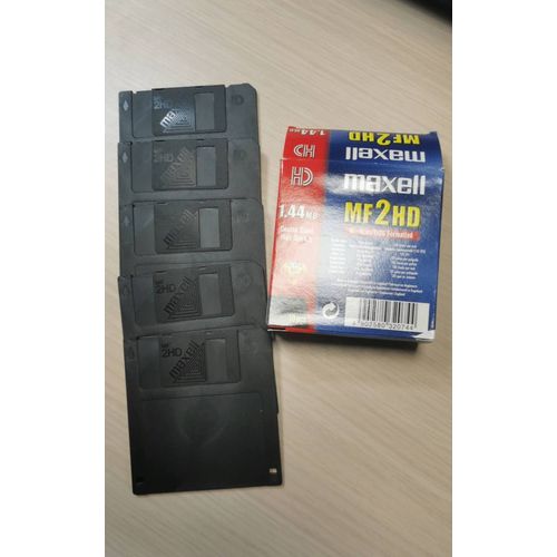 Maxell MF2HD 3,5" 1,44 Mo Disquettes - Paquet de 5