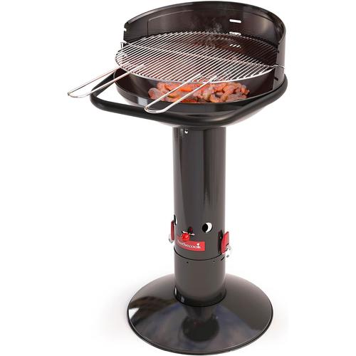 Loewy 50 Barbecue Au Charbon De Bois, Bbq A Charbon En Émail Noir Ø 47.5Cm H 99Cm