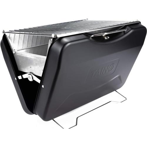 Mox Barbecue Au Charbon De Bois-Barbecue De Valise-Barbecue De Camping-Style Rétro-Pliable-Portable-Noir