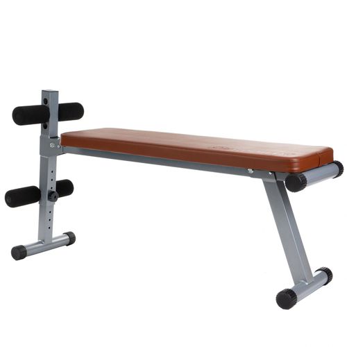 Scsports® Banc De Musculation Assis - Pliable, Plat/Décliné, Réglable En Hauteur, Charge 120kg, Acier - Banc De Fitness Pour Abdominaux