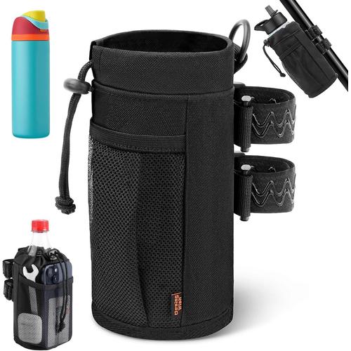 Porte Gourde Velo Sans Vis Bidon Porte Velo Avec Poche En Maille Porte Gourde Pour Utv Atv Bouteille De Vélo Guidon Poussette Porte Gourde Fauteuil Roulant Scooters Auto Accessoires[X1014]