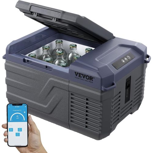Réfrigérateur Portable À Compression 9 L, Mini Frigo De Voiture 12/24 V Cc Et 100-240 V Ca, Glacière À Zone Unique, -20 °C À 20 °C Température Réglable, Pour Camion Bateau Maison Camping[X1455]