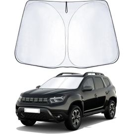 Compatible Avec Renault Dacia Duster Renault Clio4 Clio5 Pare-Soleil En Tissu Argenté Revêtu De Tissu Pliable Protection Uv Et Contre La Chaleur Pare-Soleil Pare-Br Accessoires Clio5[X2707]