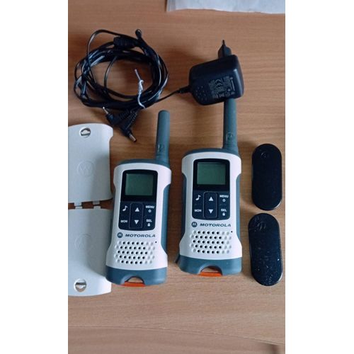 2 talkies walkie Motorola tlkr t50 blanc
