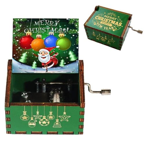 Boîte À Musique À Manivelle En Bois Dragon Ball,Cadeau De Noël,Cadeau D'anniversaire,Cadeau De Nouvel An,Meilleure Vente - Type Christmas 2
