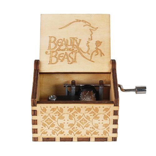 Boîte À Musique À Manivelle En Bois Dragon Ball,Cadeau De Noël,Cadeau D'anniversaire,Cadeau De Nouvel An,Meilleure Vente - Type Beauty And Beast 1
