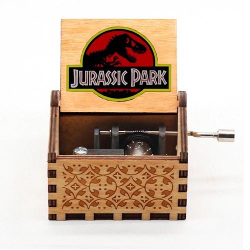 Boîte À Musique À Manivelle En Bois Dragon Ball,Cadeau De Noël,Cadeau D'anniversaire,Cadeau De Nouvel An,Meilleure Vente - Type Jurassic Park 2