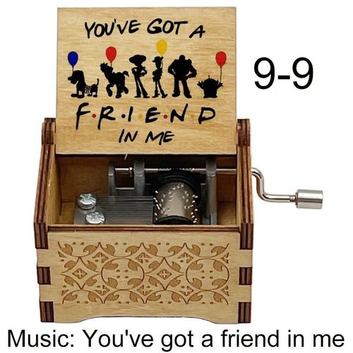 Boîte À Musique De Dessin You've Got A Friend In Me,Jouet Décoratif Pour Chambre D'enfant,Cadeaux De Vacances #B