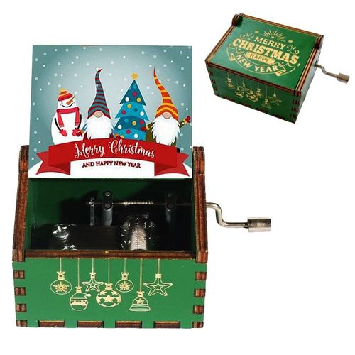 Boîte À Musique À Manivelle En Bois Dragon Ball,Cadeau De Noël,Cadeau D'anniversaire,Cadeau De Nouvel An,Meilleure Vente - Type Christmas 4