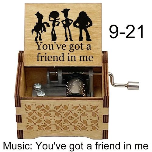 Boîte À Musique De Dessin You've Got A Friend In Me,Jouet Décoratif Pour Chambre D'enfant,Cadeaux De Vacances #A