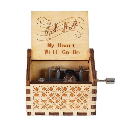 Boîte À Musique À Manivelle En Bois Dragon Ball,Cadeau De Noël,Cadeau D'anniversaire,Cadeau De Nouvel An,Meilleure Vente - Type My Heart Will Go On2