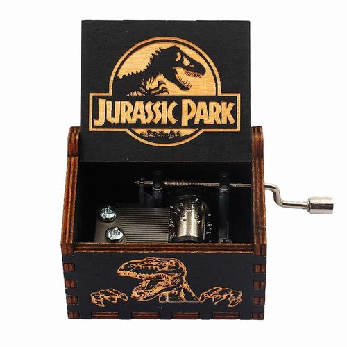 Boîte À Musique À Manivelle En Bois Dragon Ball,Cadeau De Noël,Cadeau D'anniversaire,Cadeau De Nouvel An,Meilleure Vente - Type Jurassic Park 1