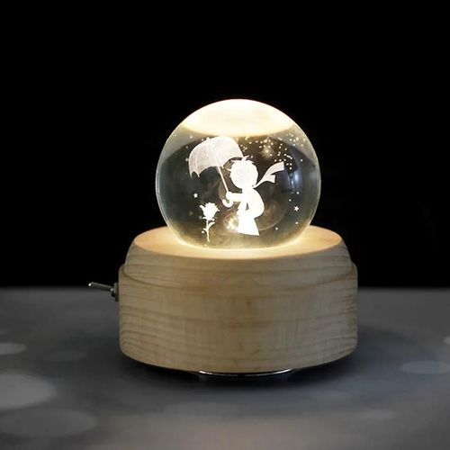 Boîte À Musique Romantique Pour Enfants,Cadeau D'anniversaire,Cadeaux De Noël,Petit Prince,Galact,Lune,4 Boîtes