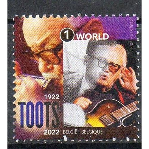 Belgique Timbre Le Jazz Belge Toots Thielemans 2022