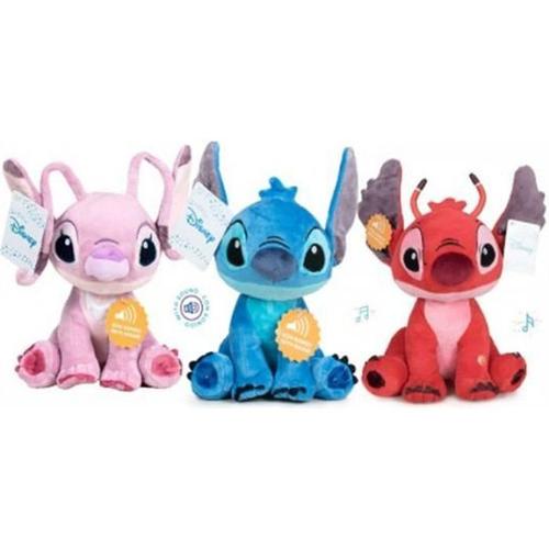 Geante peluche angel rose 70 cm son parle lilo et stitch xxl