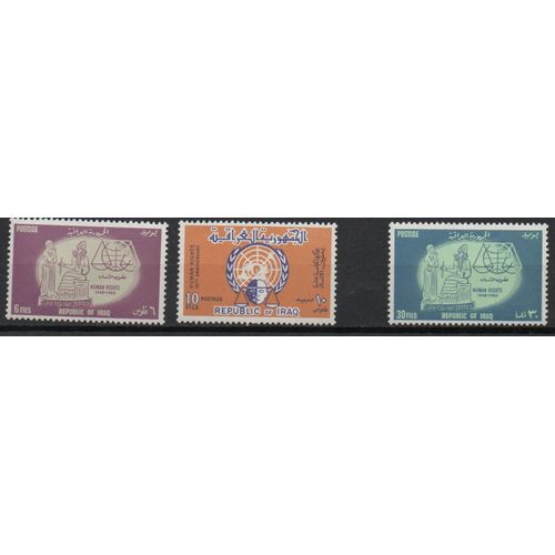 Iraq Timbres Droits De L' Homme