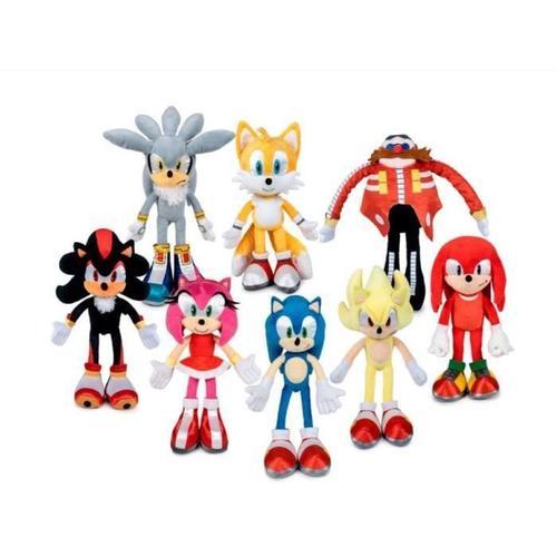 Peluche Sonic Lot De 8 Pieces Sonic Modern 31 Cm