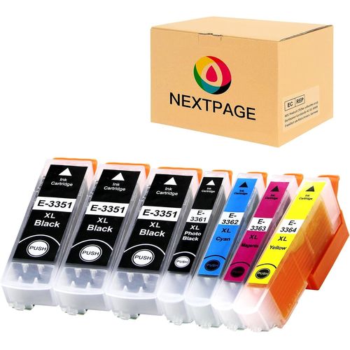33xl Lot De 7 Cartouches D'encre Compatibles Pour Epson 33xl 33 Xl Pour Imprimantes Epson Expression Premium Xp-7100 Xp-640 Xp-430 Xp-830 Xp-645 Xp-900 Xp-630 Xp-635 Xp-645.[Y1179]