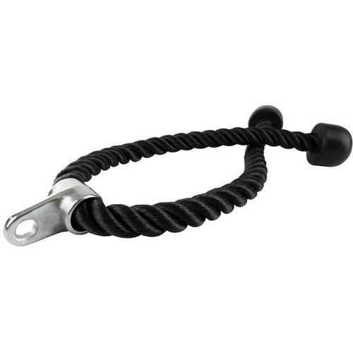 Scsports® Corde Triceps - Nylon, 100 Cm, Poignées Antidérapantes, Noir - Corde De Tirage, Pull Down, Musculation, Gym/Maison