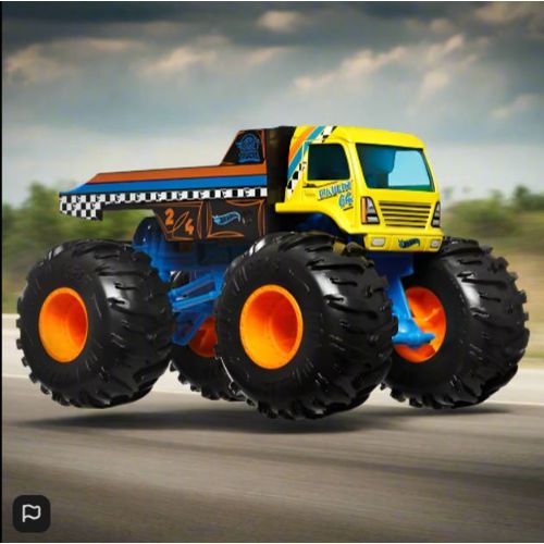 Hot Wheels Monster Trucks Diecast Cars Oversized Haulin 64 1:24 Scale
