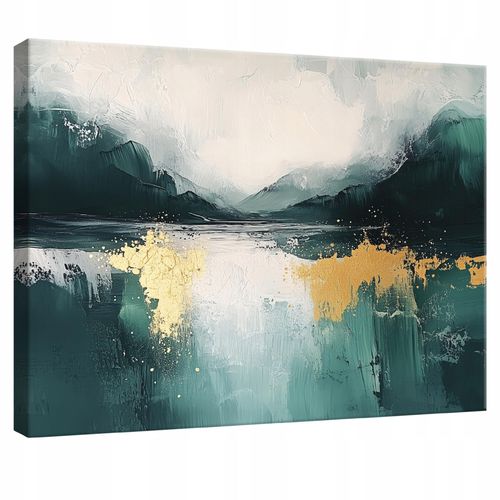 Tableau déco abstrait or moderne 60x40 cm xxl Impression sur toile deco murale intissée pour salon chambre cuisine
