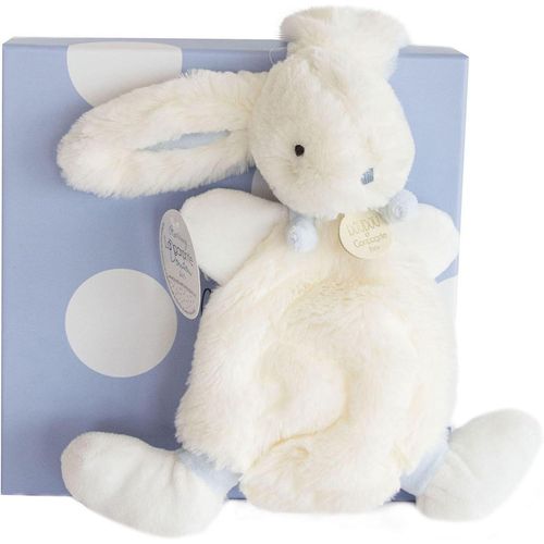 Doudou Lapin Bonbon-Boite Cadeau-Bleu-26 Cm-Doux-Idée Cadeau De Naissance Fille Et Garçon-Garantie Doudou Perdu-Dc2121.[Q923]
