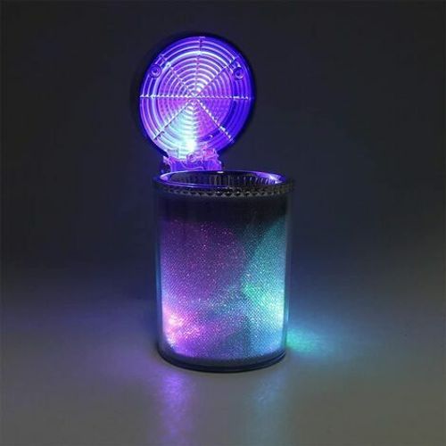 Cendrier De Voiture Avec Lumière Led Pour Cigarettes, Cigares, Cendriers Cylindriques, Porte-Gobelet, Accessoires Auto