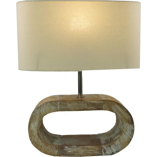 Guru-Shop Lampe À Poser/Lampe À Poser, Shabby Chic Look, Fait Main À Bali En Matériau Naturel - Model Umbra, Bambou, 42x35x15 Cm, Lampes De Table En Matériaux Naturels.[G819]