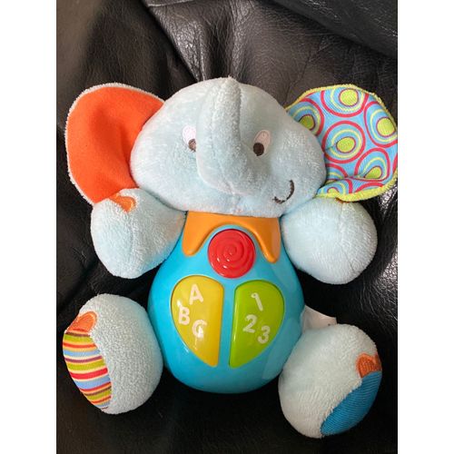 Doudou Peluche Éléphant Musicale Gifi Diffusion 17cm