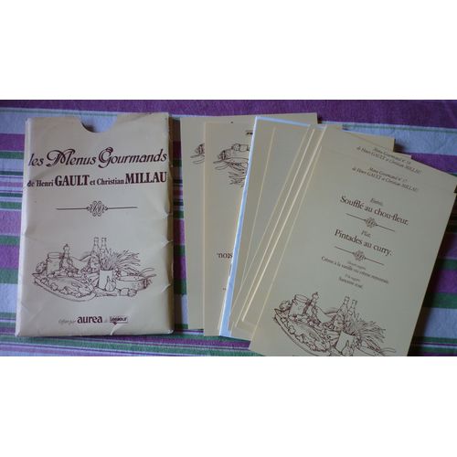 Les Menus Gourmands De Henri Gault Et Christian Millau