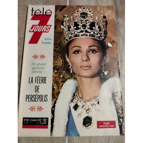 Télé 7 Jours 598 Farah Impératrice D'iran Elvis Presley Mylène Demongeot Marie-Christine Despa