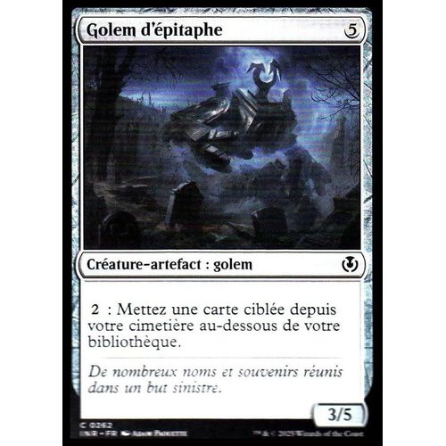 Golem D'épitaphe - Magic - Innistrad Remastered Vf - C - 262