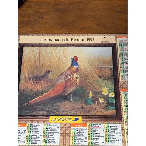 Almanach Du Facteur Ou Calendrier De La Poste, 1993
