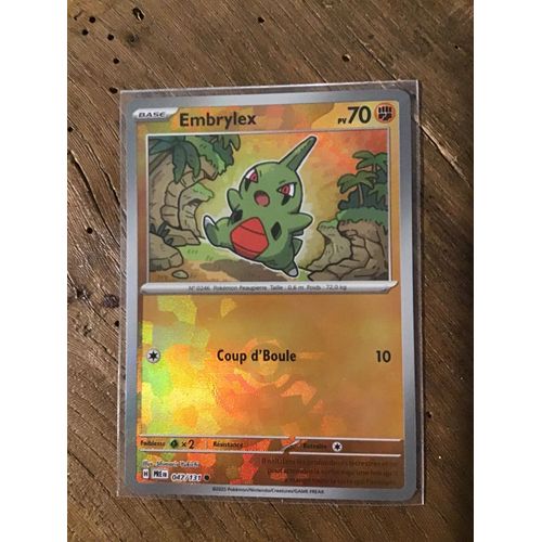 Embrylex Reverse Pokeball Série Écarlate Et Violet Évolutions Prismatiques