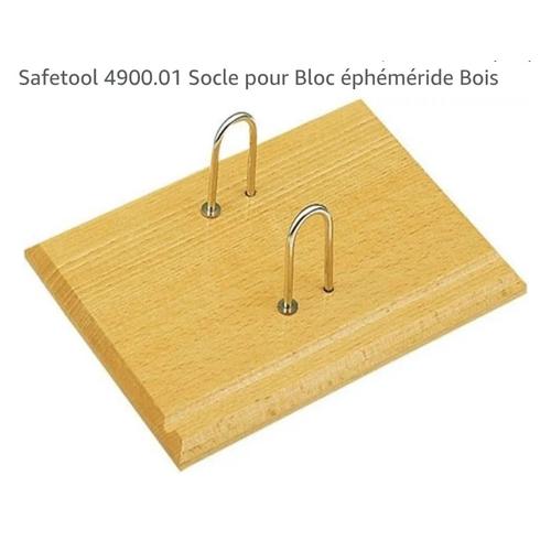 Safetool 4900.01 Socle Pour Bloc Éphéméride Bois