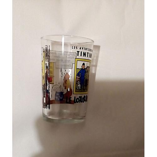 Verre Moutarde Tintin Lotus Bleu ,Amora