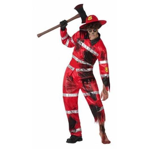 Déguisement Sapeur-Pompier Zombie Homme Halloween : Taille - Xs/S