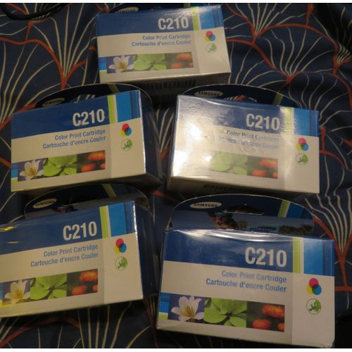 Lot de 5 cartouches originales samsung C210 tri-color