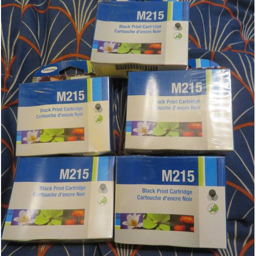 Lot de 5 cartouches d'encre originales Samsung M215 (black)