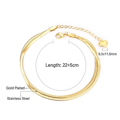 Luxusteel-Bracelets De Pied En Acier Inoxydable Plaqué Or Pour Femme, Perles De Boule Vintage, Breloques De Salle, Bijoux De Plage D'été