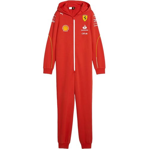 Grenouillère Puma D'équipe Scuderia Ferrari Pour Enfants Team Onesie- Rouge Brûlé