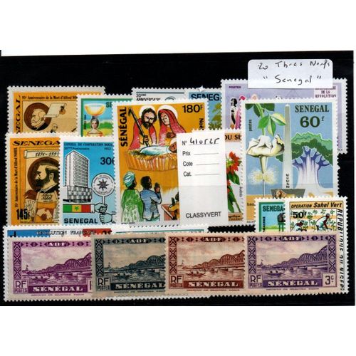 Lot Timbres Du Senegal Neufs
