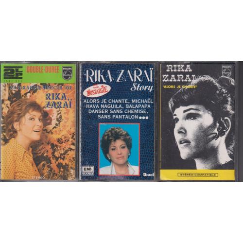 Rika Zaraï Lot De 3 K7 Cassettes Audio Tape A