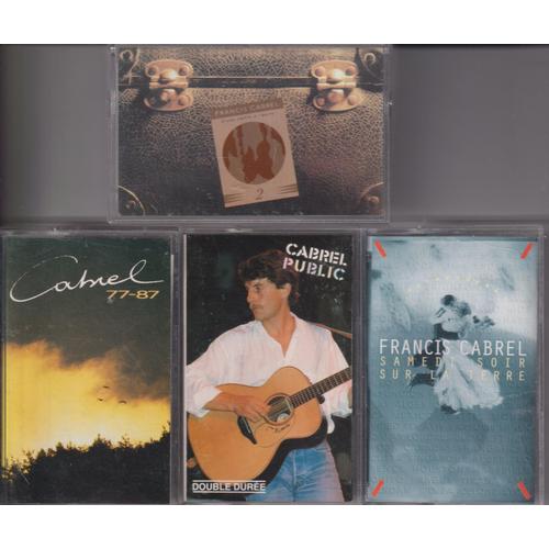 Francis Cabrel Lot De 4 Cassettes K7 Audio Tape