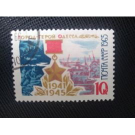 Timbre Russie / Urss Yt 3053 Défense D'odessa Et De L'étoile D'or 1965 (030209 )