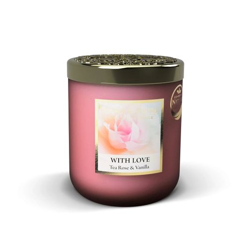 Bougie à la cire de soja Avec amour Heart and Home 30 heures