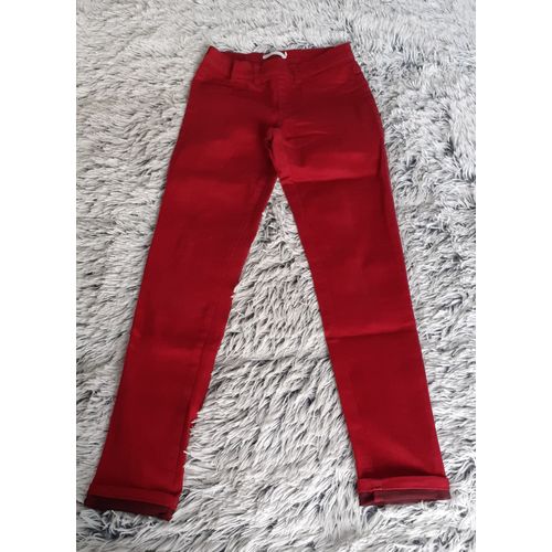 Jegging Slim Rouge 12 Ans Monoprix